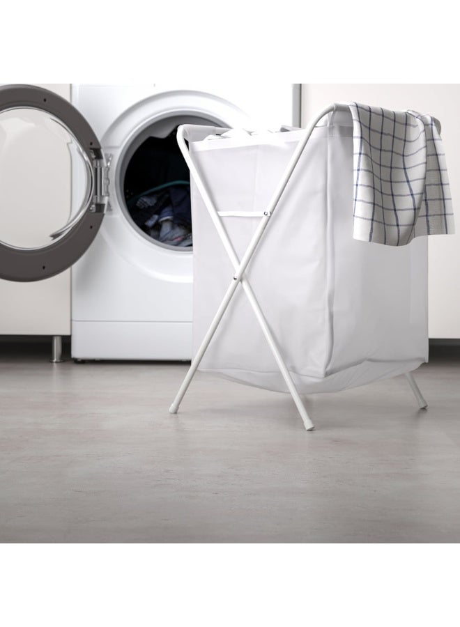 JÄLL Laundry bag with stand, white, 50 l - Image 3